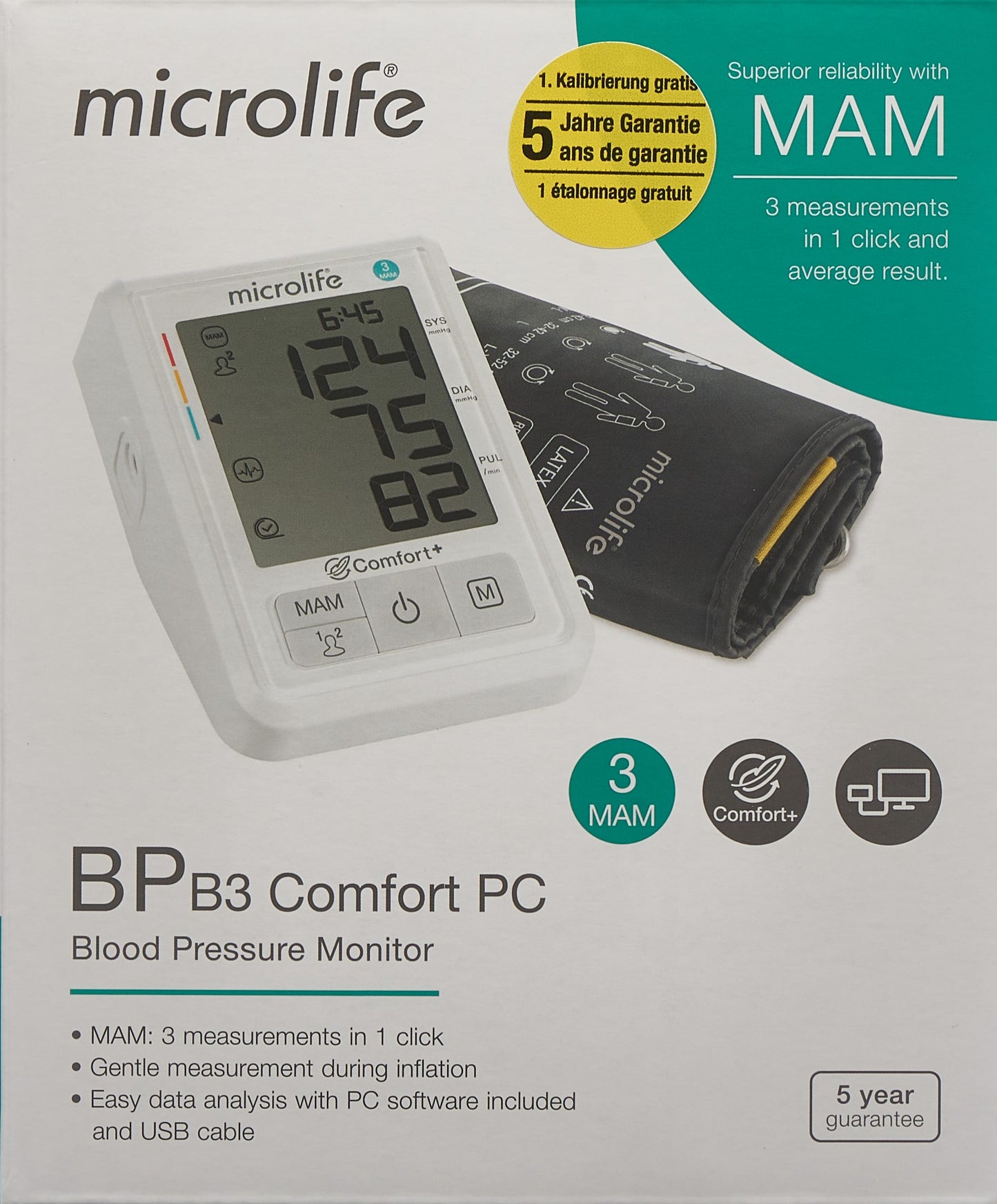 Microlife  Blutdruckmesser B3 Comfort