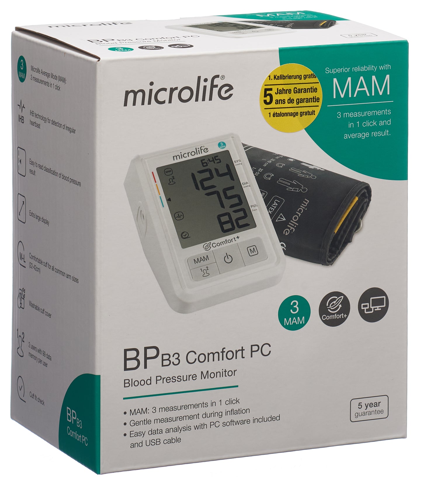 Microlife  Blutdruckmesser B3 Comfort