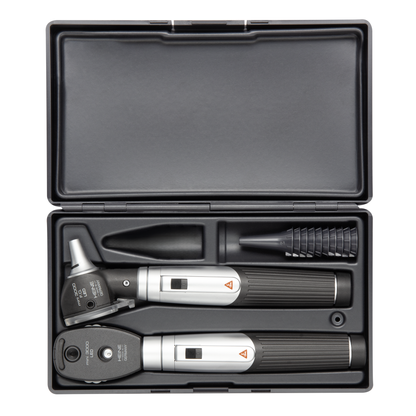 HEINE Optotechnik mini 3000 Set LED - Ophthalmoskop + Otoskop (F.O.) + 2 Batteriegriffe